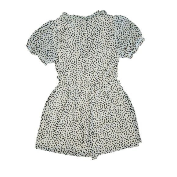 NEW NWT TRIXXI Francescas Tan Black Animal Print Romper Womens Size M Medium - Picture 6 of 6